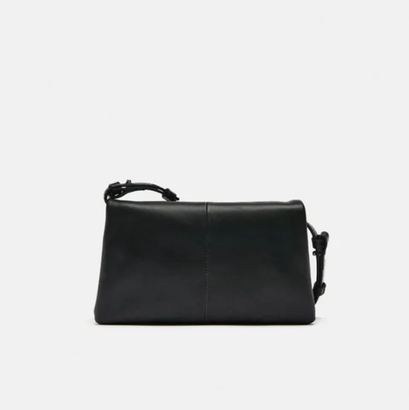 Zara Minimalist Leather Crossbody Bag - Picture 7 of 10